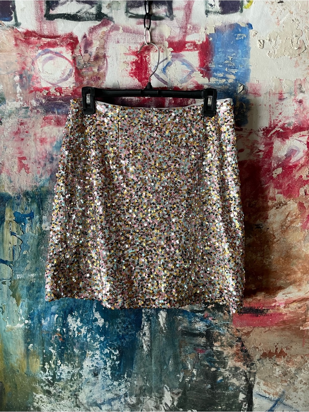 Multicolor Sequin Mini Skirt - Sparkling Party Skirt